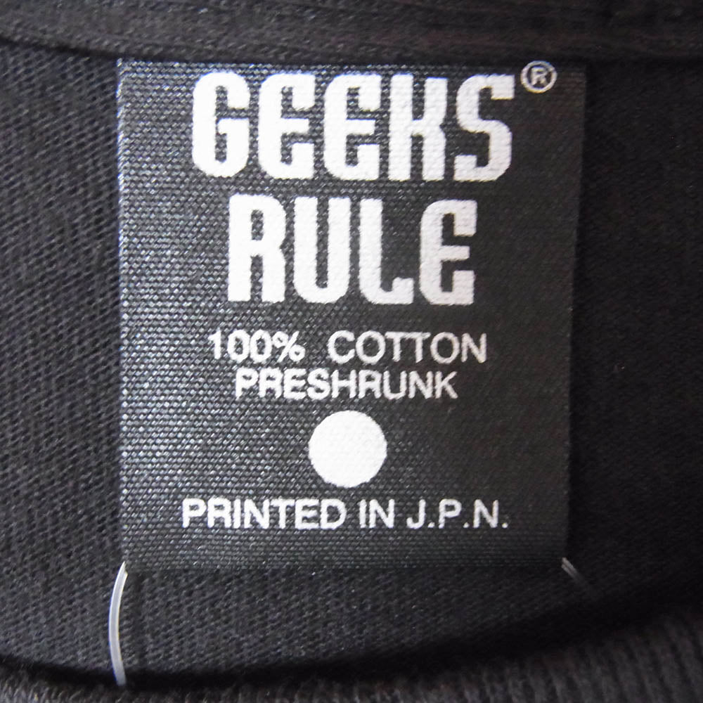 GEEKS RULE ギークスルール TRON ARES トロン アレス プリント 半袖 Tシャツ ブラック系 XXL【新古品】【未使用】【中古】
