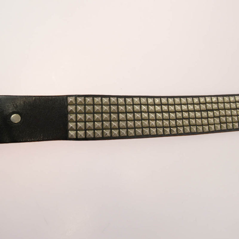 HTC ピラミッド5連シルバースタッズ レザーベルト32inch HTC エイチティーシー レザー 5連 ピラミッド スタッズ ベルト