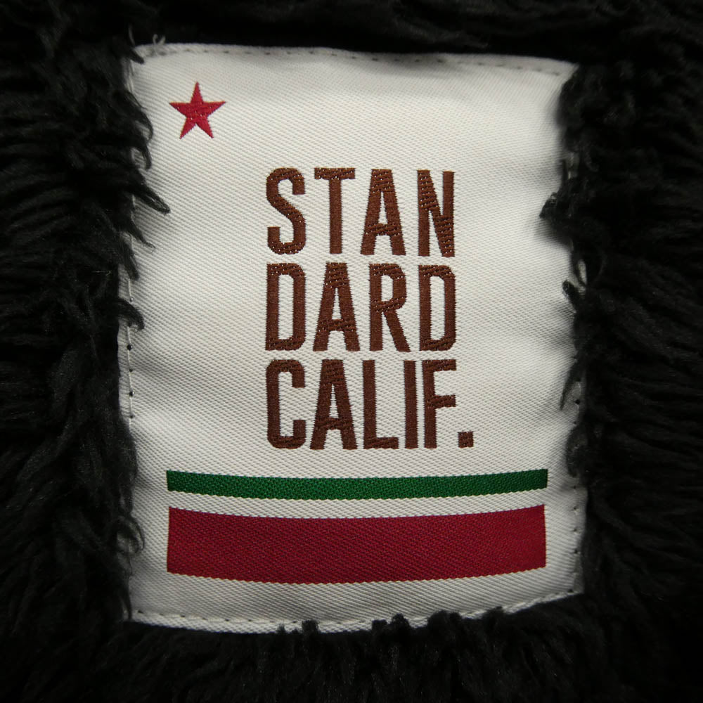 STANDARD CALIFORNIA スタンダードカリフォルニア HOOD COACH JACKET ボア フード コーチジャケット ブラック系 XL【中古】
