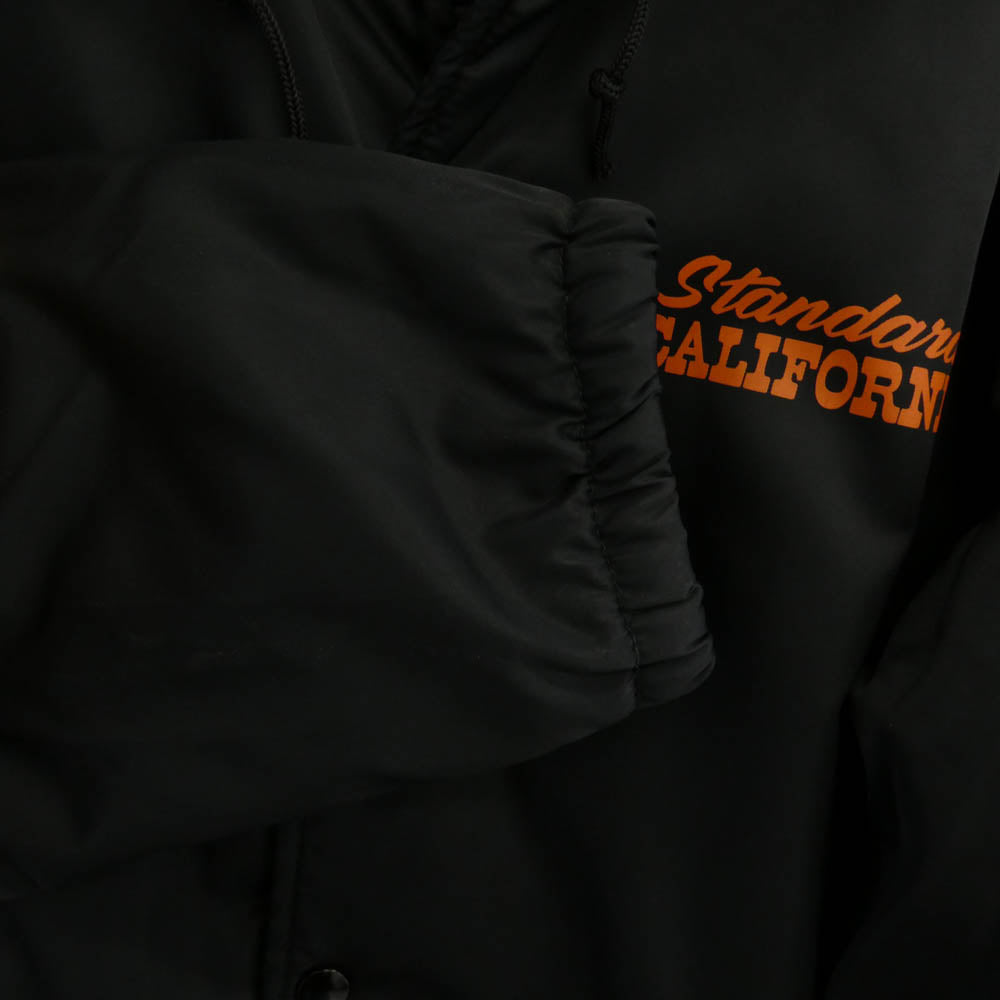 STANDARD CALIFORNIA スタンダードカリフォルニア HOOD COACH JACKET ボア フード コーチジャケット ブラック系 XL【中古】