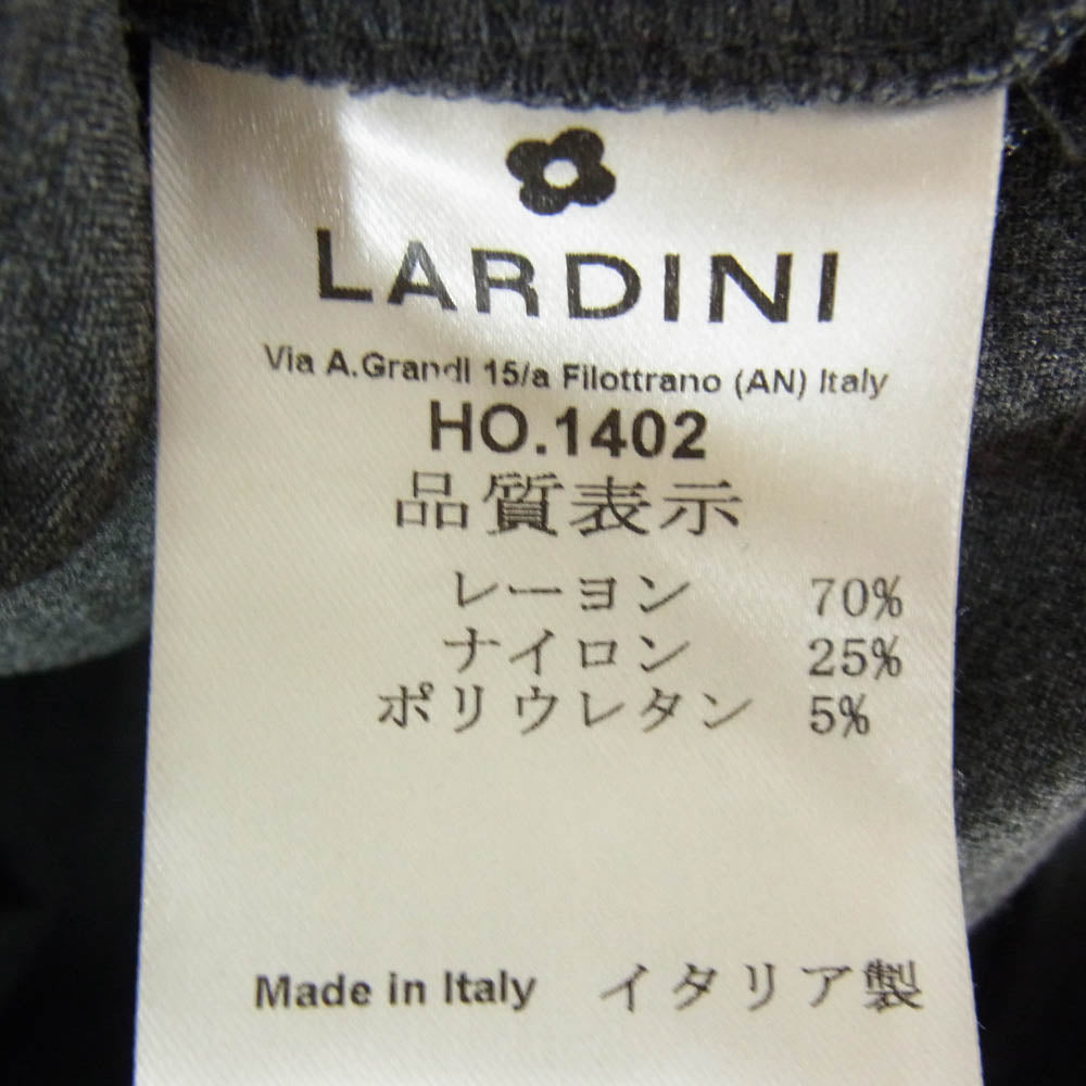 LARDINI ラルディーニ EASY WEAR イージーウェア ジャージ― ダブルジップ フーディー パーカー グレー系 46【中古】