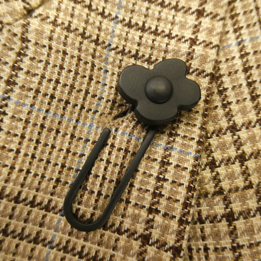 LARDINI ラルディーニ 25SS 新型ブートニエール ウール リネン チェック ダブルブレスト ピークドラペル テーラード ジャケット ベージュ系 38【中古】
