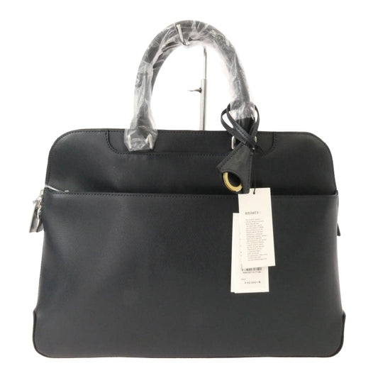 aniary アニアリ 33-01001 S-Film Leather エス-フィルム レザー ブリーフケース バッグ ネイビー ネイビー系【極上美品】【中古】