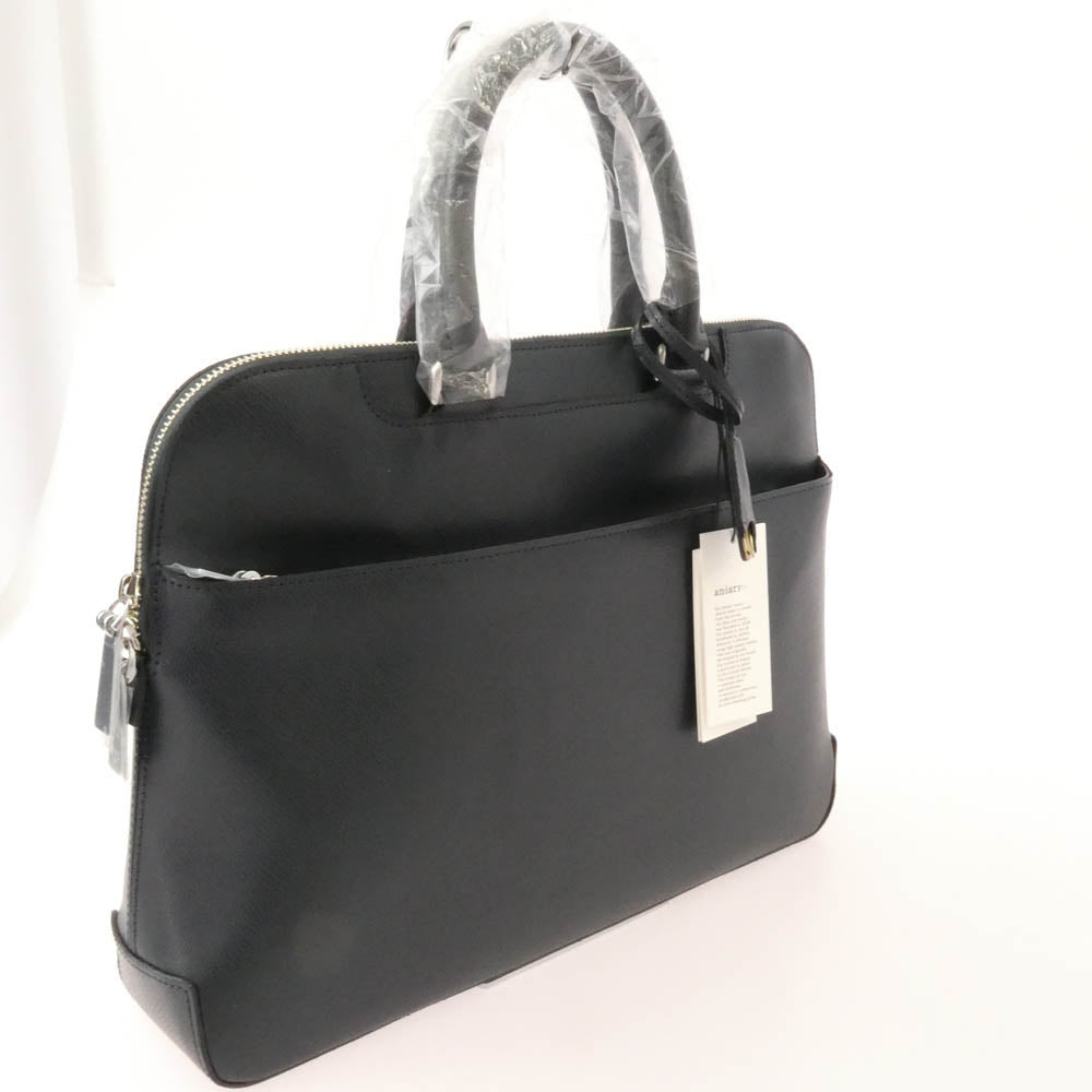 aniary アニアリ 33-01001 S-Film Leather エス-フィルム レザー ブリーフケース バッグ ネイビー ネイビー系【極上美品】【中古】