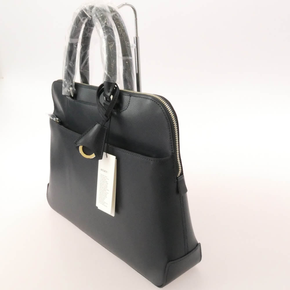 aniary アニアリ 33-01001 S-Film Leather エス-フィルム レザー ブリーフケース バッグ ネイビー ネイビー系【極上美品】【中古】