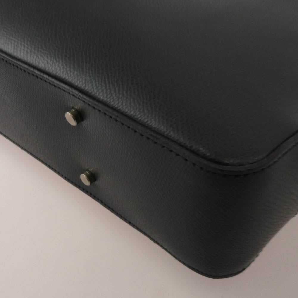 aniary アニアリ 33-01001 S-Film Leather エス-フィルム レザー ブリーフケース バッグ ネイビー ネイビー系【極上美品】【中古】