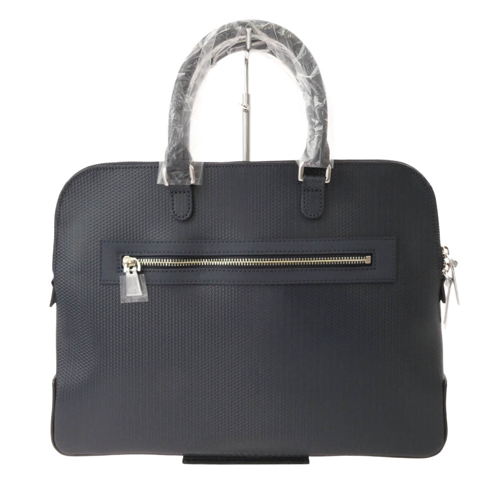 aniary アニアリ 34-01000 G-Film Leather ジー-フィルム レザー ブリーフケース バッグ ネイビー系【極上美品】【中古】