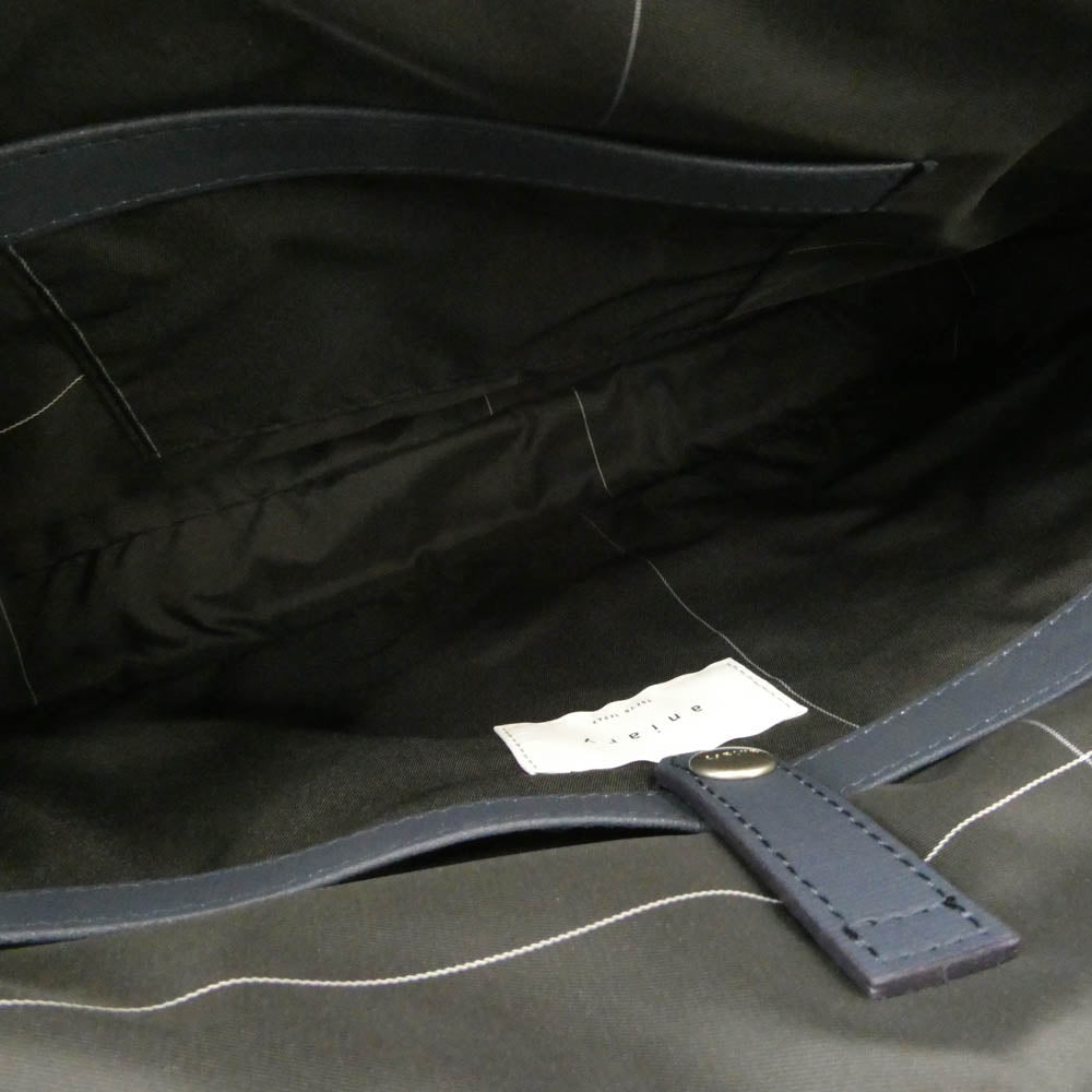 aniary アニアリ 34-01000 G-Film Leather ジー-フィルム レザー ブリーフケース バッグ ネイビー系【極上美品】【中古】