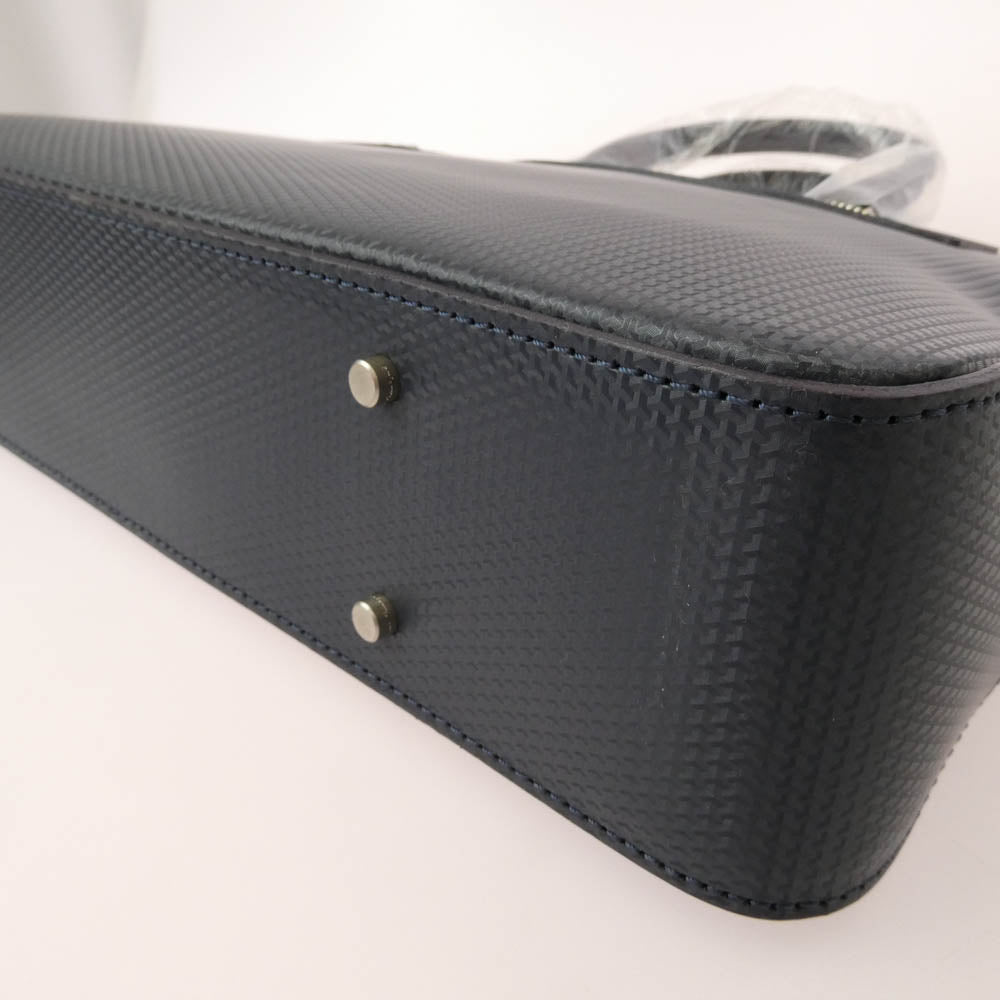 aniary アニアリ 34-01000 G-Film Leather ジー-フィルム レザー ブリーフケース バッグ ネイビー系【極上美品】【中古】