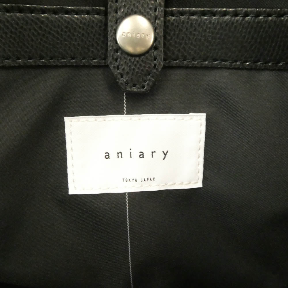 aniary アニアリ 33-01000 S-Film Leather エス-フィルム レザー ブリーフケース バッグ ブラック ブラック系【極上美品】【中古】