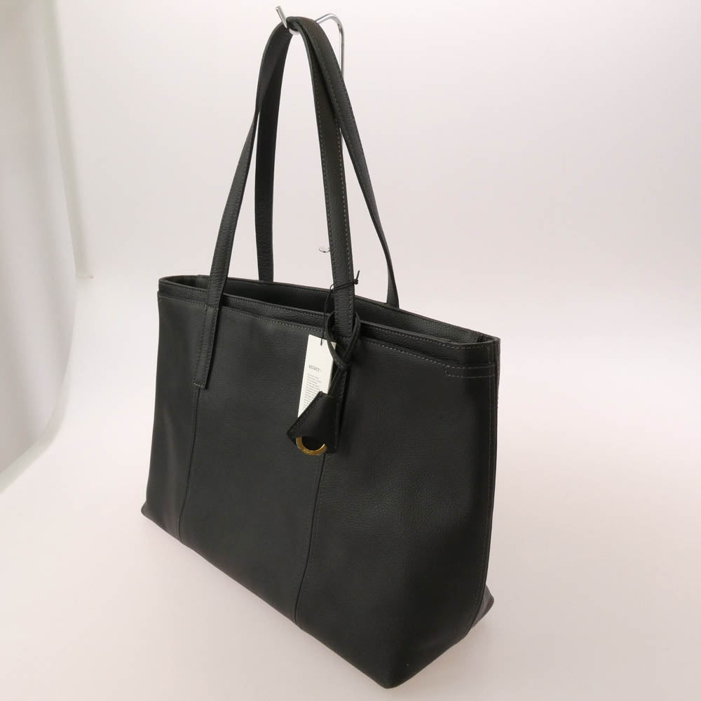 aniary アニアリ 07-02011 Shrink Leather シュリンク レザー トートバッグ チャコールグレイ チャコール系【極上美品】【中古】