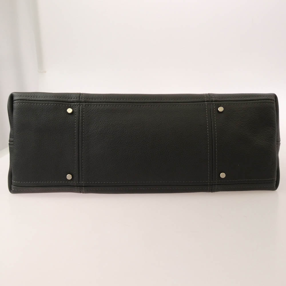 aniary アニアリ 07-02011 Shrink Leather シュリンク レザー トートバッグ チャコールグレイ チャコール系【極上美品】【中古】