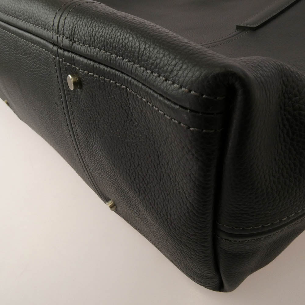 aniary アニアリ 07-02011 Shrink Leather シュリンク レザー トートバッグ チャコールグレイ チャコール系【極上美品】【中古】