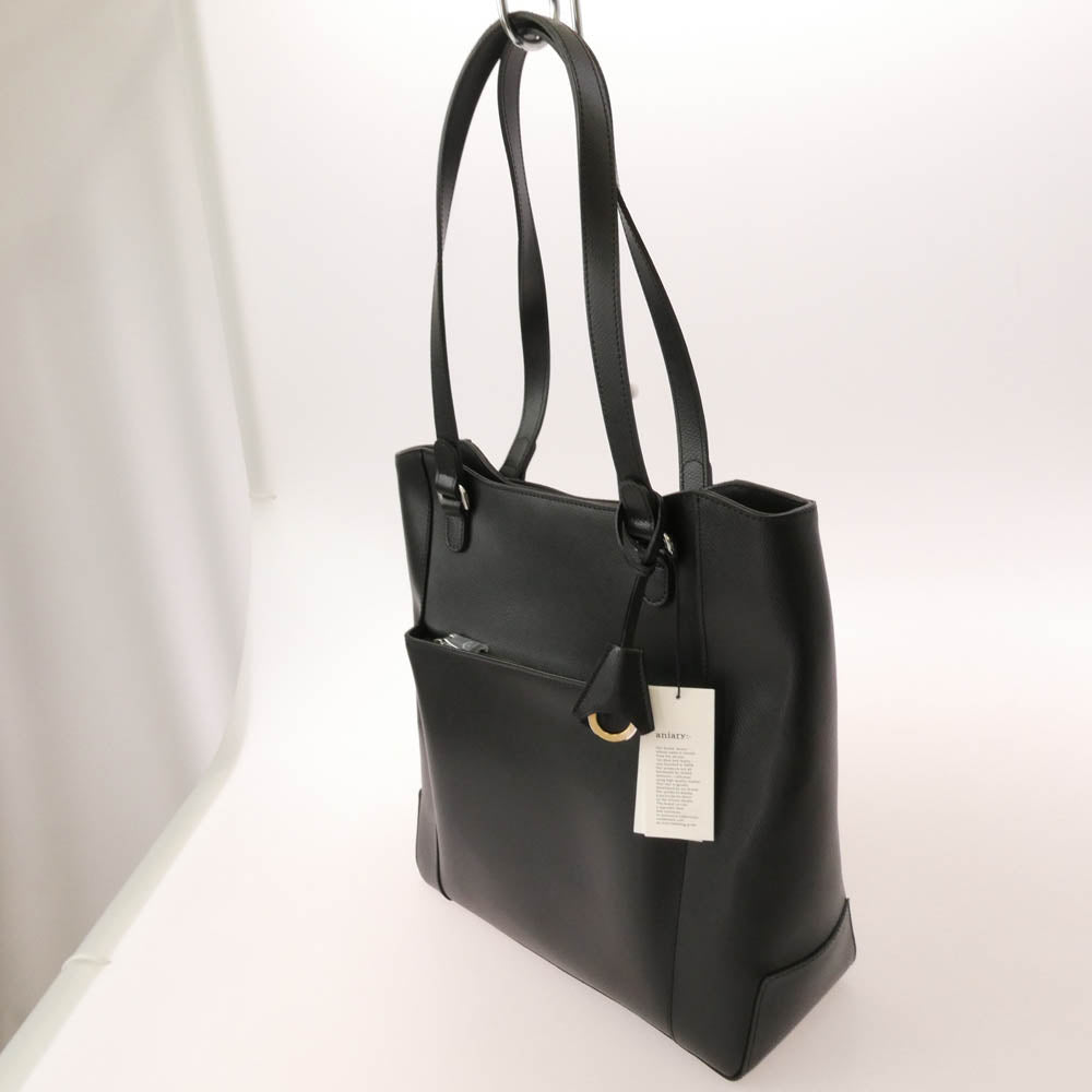 aniary アニアリ 33-02000 S-Film Leather エス-フィルム レザー トートバッグ ブラック ブラック系【極上美品】【中古】