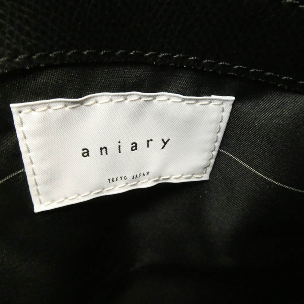 aniary アニアリ 33-02000 S-Film Leather エス-フィルム レザー トートバッグ ブラック ブラック系【極上美品】【中古】