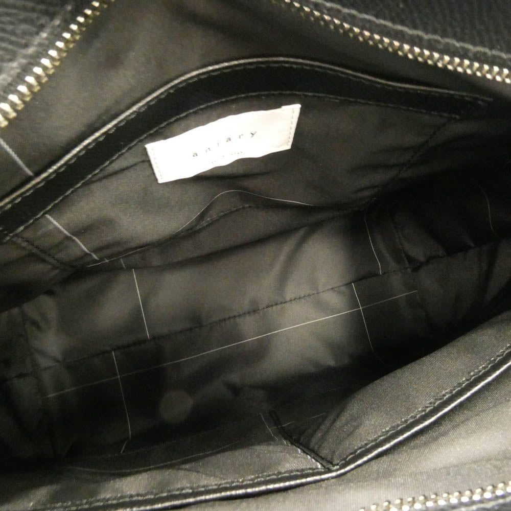 aniary アニアリ 33-02000 S-Film Leather エス-フィルム レザー トートバッグ ブラック ブラック系【極上美品】【中古】