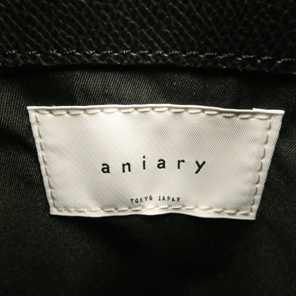 aniary アニアリ 33-02000 S-Film Leather エス-フィルム レザー トートバッグ ブラック ブラック系【極上美品】【中古】