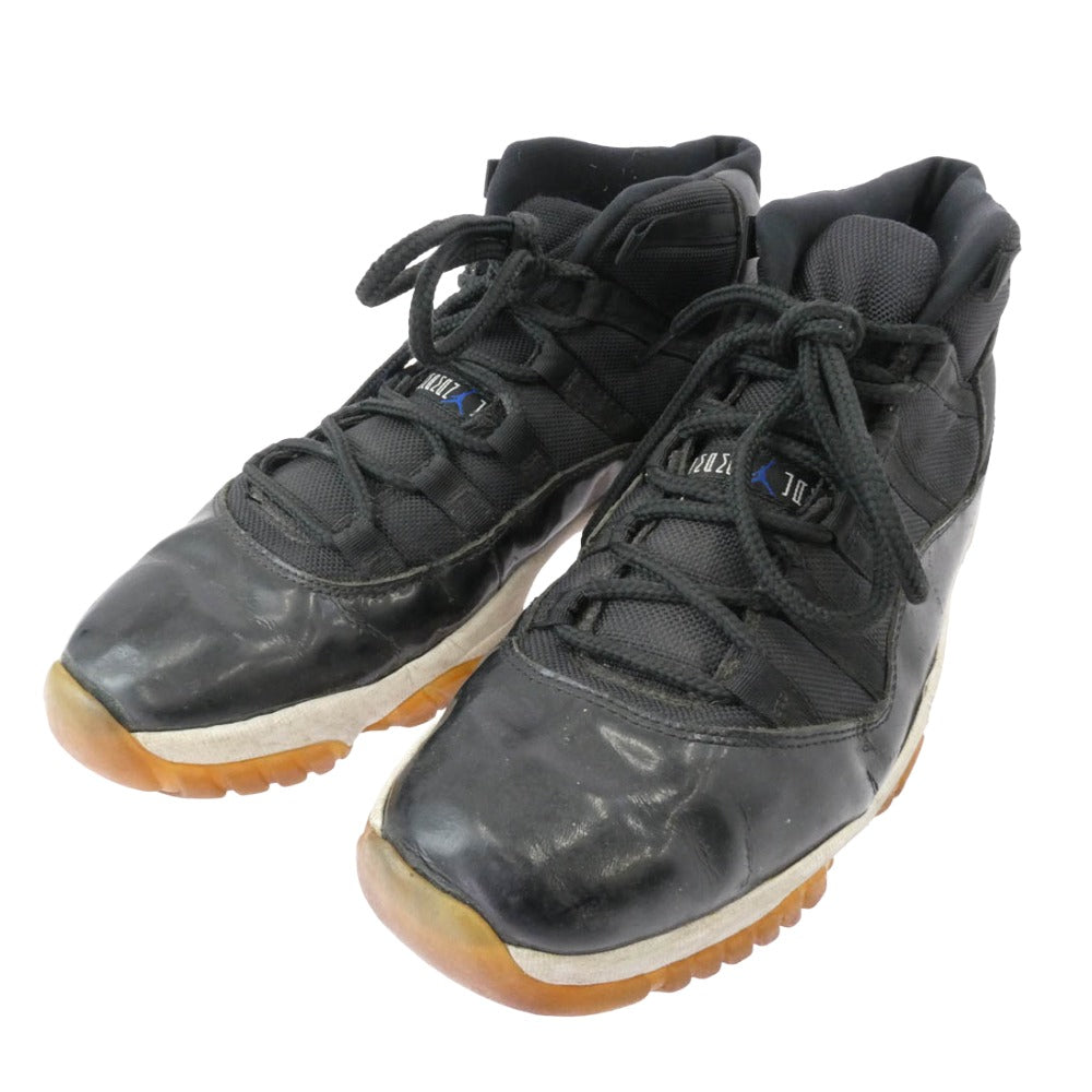 NIKE AIR JORDAN ナイキ ジョーダン 136046-041 観賞用 AIR JORDAN 11 RETRO SPACE JAM AJ11 エアジョーダン レトロ スペース ジャム スニーカー ブラック系 29cm【中古】