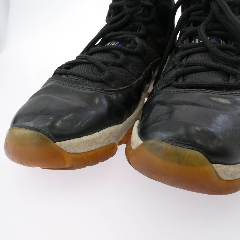 NIKE AIR JORDAN ナイキ ジョーダン 136046-041 観賞用 AIR JORDAN 11 RETRO SPACE JAM AJ11 エアジョーダン レトロ スペース ジャム スニーカー ブラック系 29cm【中古】