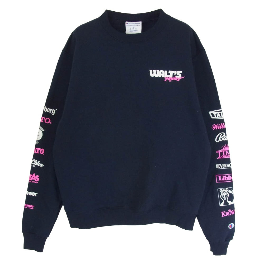 Champion チャンピオン WALT’S BAR RACING ワルツ バー レーシング スウェット ネイビー系 M【中古】