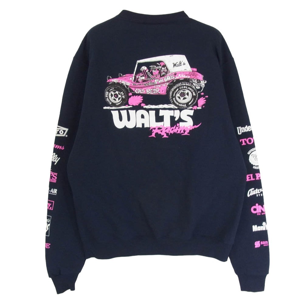 Champion チャンピオン WALT’S BAR RACING ワルツ バー レーシング スウェット ネイビー系 M【中古】