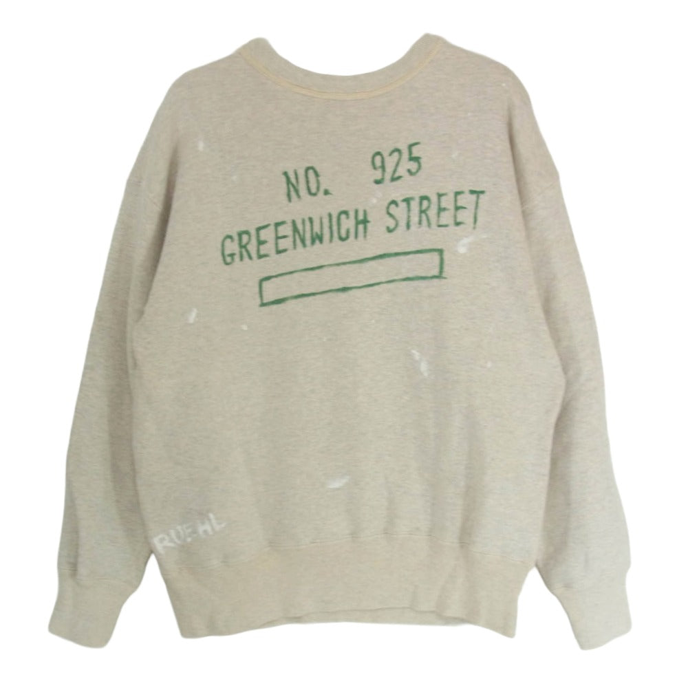 WAREHOUSE ウエアハウス HELLER'S CAF? ヘラーズカフェ AIR FORCE クルーネック スウェット グレー系 40【中古】