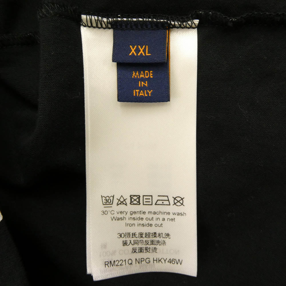 LOUIS VUITTON ルイ・ヴィトン 22SS RM221 NPG HKY46W Gradation Mnogram Tee グラディエント モノグラム Tシャツ 半袖カットソー ブラック系 XXL【中古】