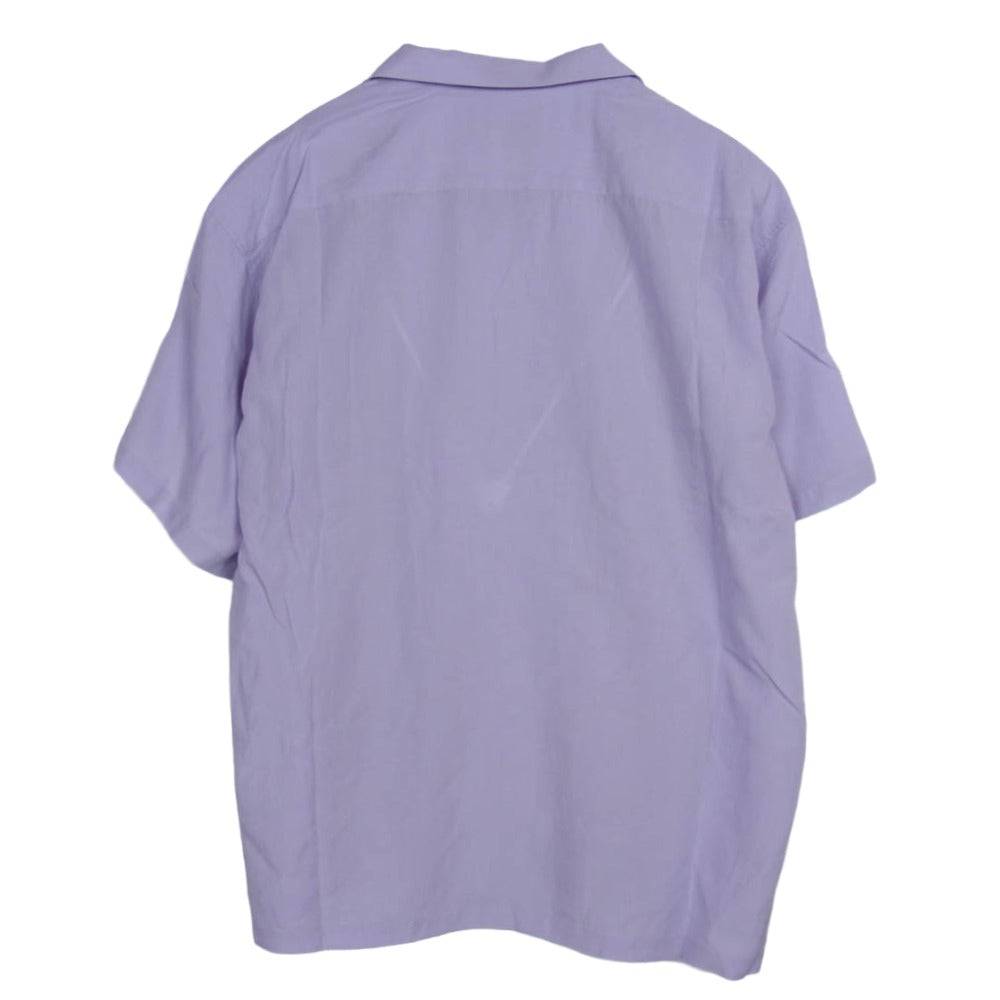 サノバチーズ SC2410-SH05 Cuba Shirt キューバ 半袖 シャツ パープル系 L【美品】【中古】