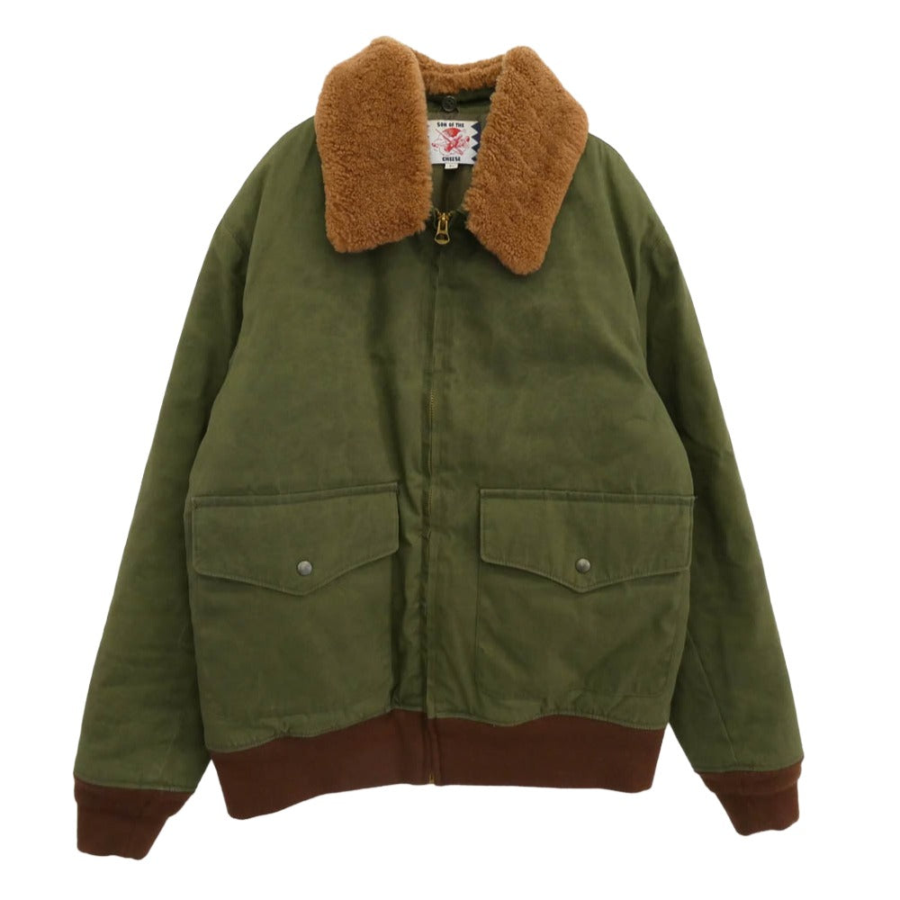 サノバチーズ SC1720-JK07 OMBER JKT ボンバー ジャケット カーキ系 L【中古】