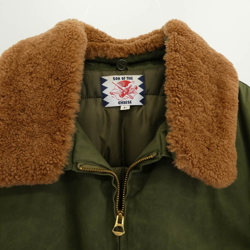 サノバチーズ SC1720-JK07 OMBER JKT ボンバー ジャケット カーキ系 L【中古】
