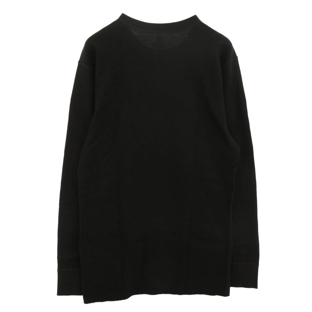 Supreme シュプリーム 25AW Hanes Bones Thermal Crew ヘインズ サーマル クルーネック 長袖 Tシャツ ブラック系 L【中古】