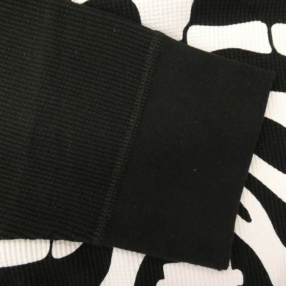 Supreme シュプリーム 25AW Hanes Bones Thermal Crew ヘインズ サーマル クルーネック 長袖 Tシャツ ブラック系 L【中古】