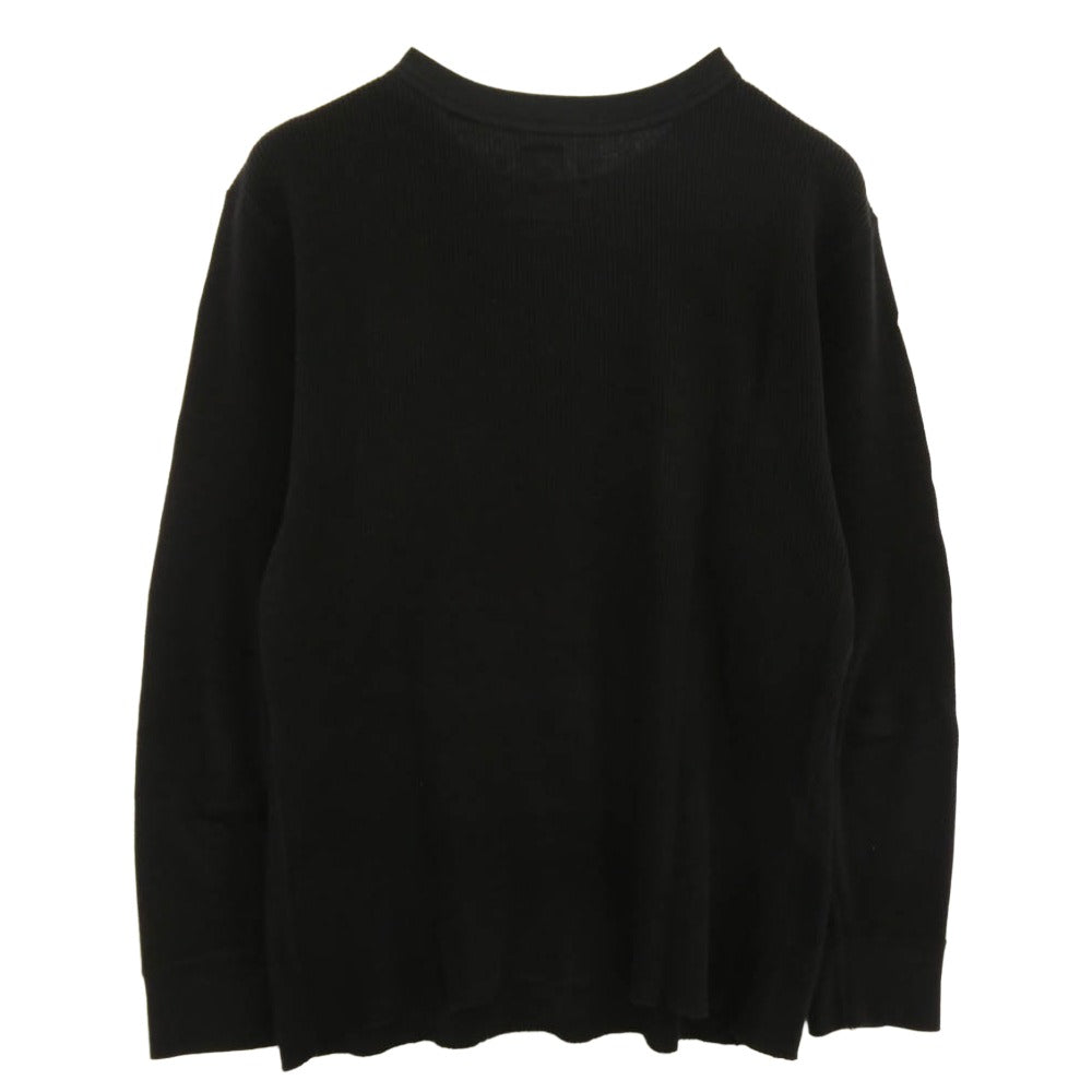 Supreme シュプリーム 24AW Hanes Bones Thermal Crew ヘインズ サーマル クルーネック 長袖 Tシャツ ブラック系 M【中古】