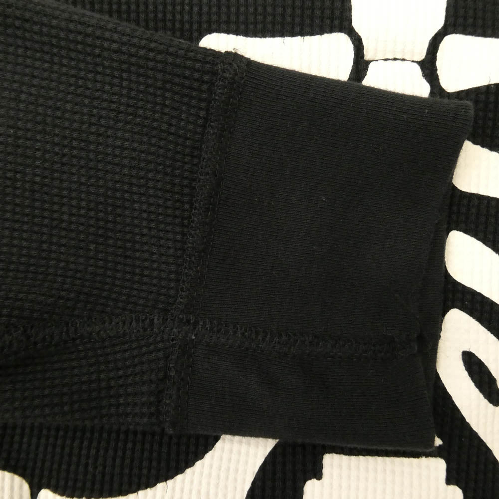 Supreme シュプリーム 24AW Hanes Bones Thermal Crew ヘインズ サーマル クルーネック 長袖 Tシャツ ブラック系 M【中古】