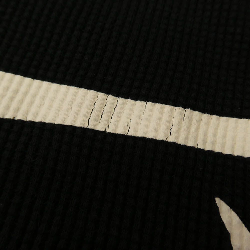 Supreme シュプリーム 24AW Hanes Bones Thermal Crew ヘインズ サーマル クルーネック 長袖 Tシャツ ブラック系 M【中古】