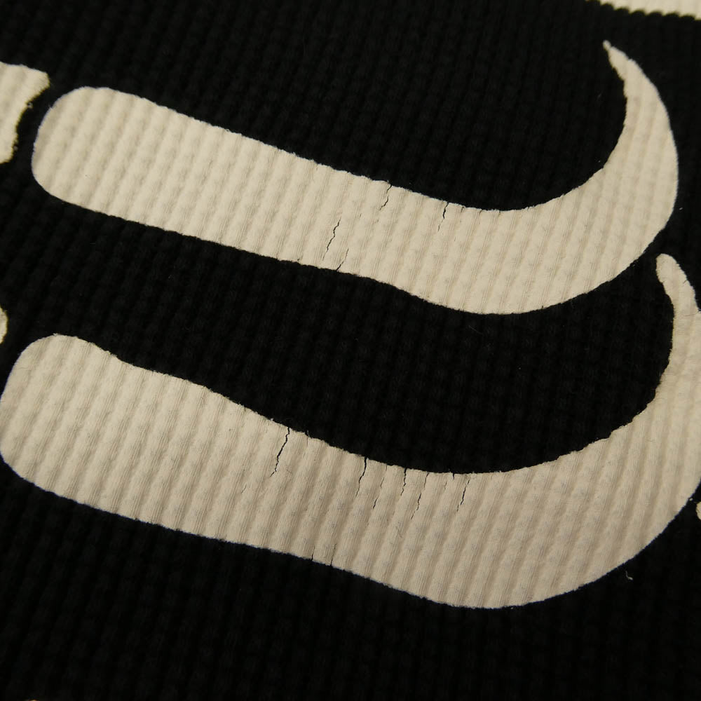 Supreme シュプリーム 24AW Hanes Bones Thermal Crew ヘインズ サーマル クルーネック 長袖 Tシャツ ブラック系 M【中古】