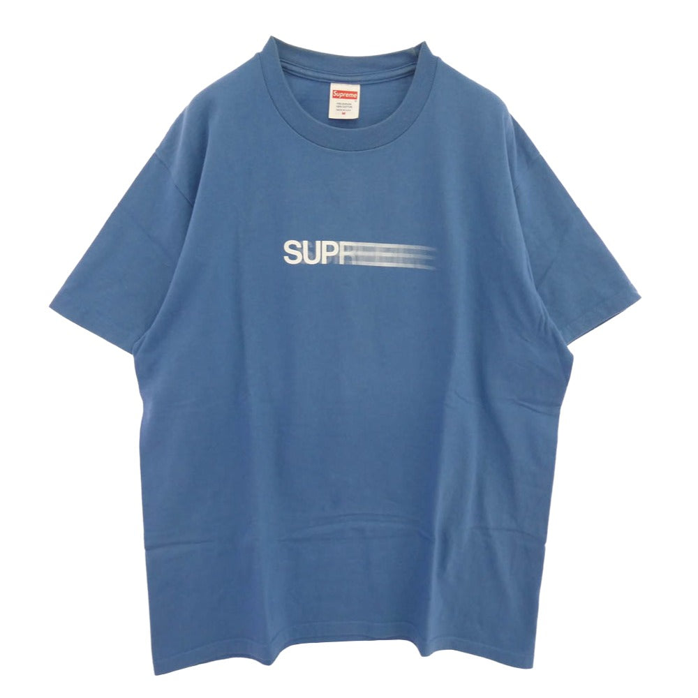Supreme シュプリーム 23SS Motion Logo Tee モーション ロゴ 半袖 Tシャツ ライトブルー系 M【中古】