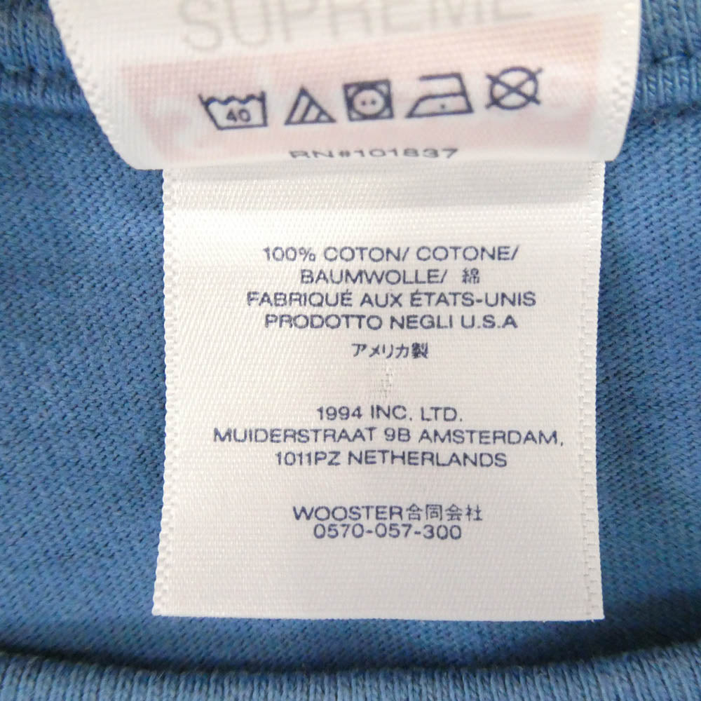 Supreme シュプリーム 23SS Motion Logo Tee モーション ロゴ 半袖 Tシャツ ライトブルー系 M【中古】