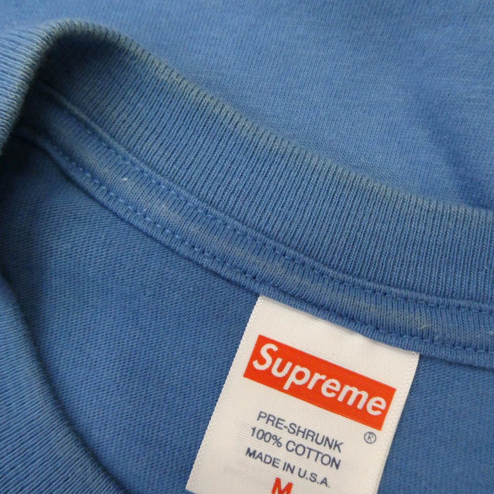 Supreme シュプリーム 23SS Motion Logo Tee モーション ロゴ 半袖 Tシャツ ライトブルー系 M【中古】