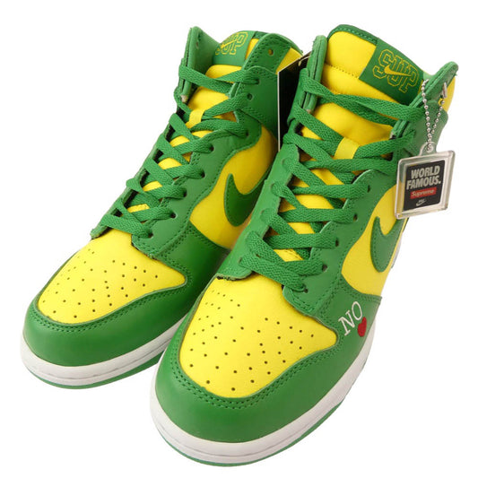 Supreme シュプリーム 22SS DN3741-700 DUNK HIGH BY ANY MEANS ダンク バイ エニー ミーンズ ハイカット スニーカー グリーン系 イエロー系 27.5cm【極上美品】【中古】