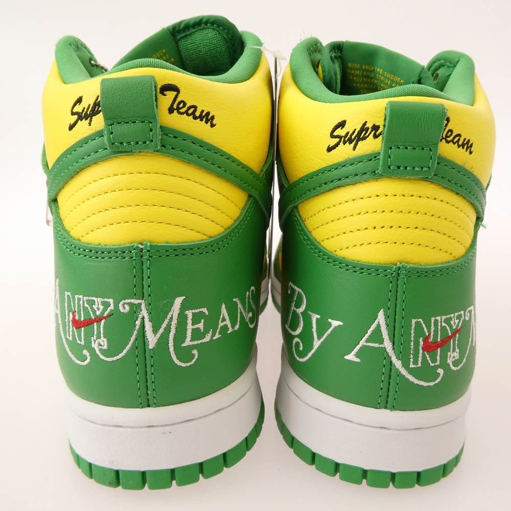 Supreme シュプリーム 22SS DN3741-700 DUNK HIGH BY ANY MEANS ダンク バイ エニー ミーンズ ハイカット スニーカー グリーン系 イエロー系 27.5cm【極上美品】【中古】