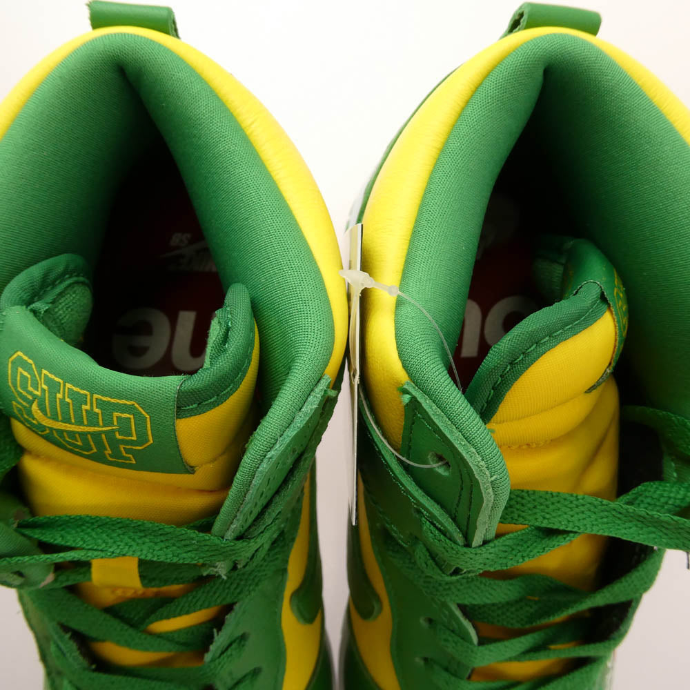 Supreme シュプリーム 22SS DN3741-700 DUNK HIGH BY ANY MEANS ダンク バイ エニー ミーンズ ハイカット スニーカー グリーン系 イエロー系 27.5cm【極上美品】【中古】