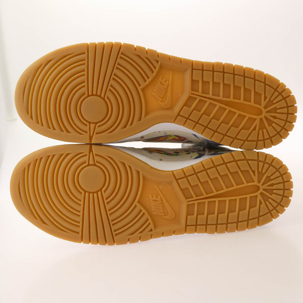 Supreme シュプリーム 23AW FD8779-100 ×DUNK HIGH OG QS Rammellzee ダンク ハイ ラメルジー ハイカット スニーカー オフホワイト系 27.5cm【極上美品】【中古】