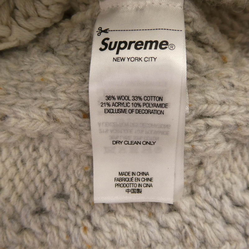 Supreme シュプリーム 23AW patchwork cable knit cardigan パッチ
