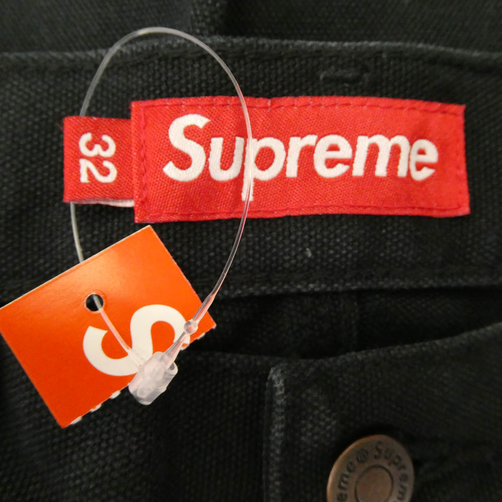 Supreme シュプリーム 25SS Old English Double Knee Painter Pant オールド イングリッシュ ダブル ニー ペインター パンツ ブラック系 32【極上美品】【中古】