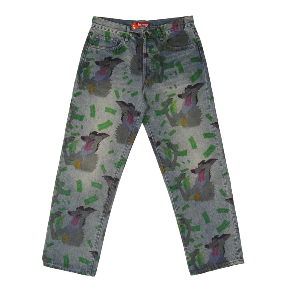 Supreme シュプリーム 25AW All Dogs Go To Heaven Loose Fit Jean オール ドッグ ゴー トゥ ヘブン デニムパンツ インディゴブルー系 32【美品】【中古】
