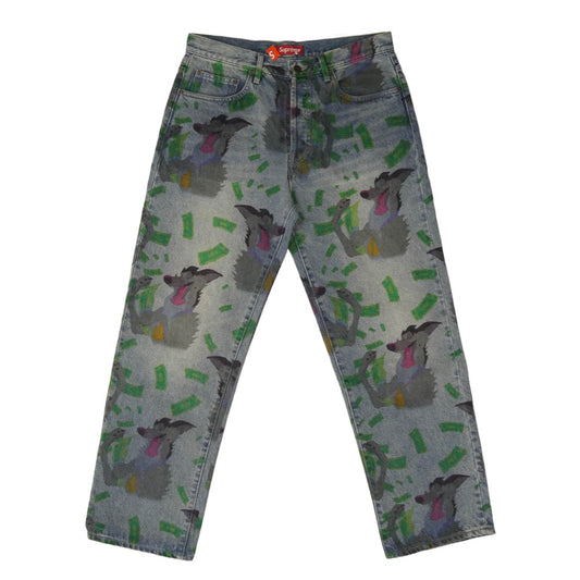 Supreme シュプリーム 25AW All Dogs Go To Heaven Loose Fit Jean オール ドッグ ゴー トゥ ヘブン デニムパンツ インディゴブルー系 32【美品】【中古】