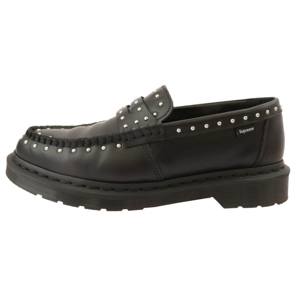 Supreme シュプリーム 25SS 41873001 × Dr.Martens Studded Penton Loafer ドクターマーチン スタッズ ペントン ローファー シューズ ブラック系 US8【美品】【中古】