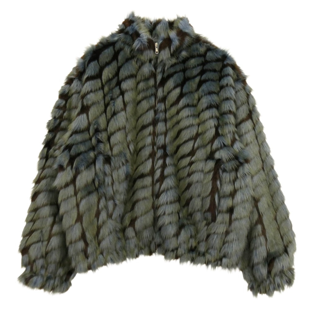 Supreme シュプリーム 25SS 2-tone windstopper faux fur jacket ウィンド ストッパー ファー ジャケット ブルー系 M【極上美品】【中古】