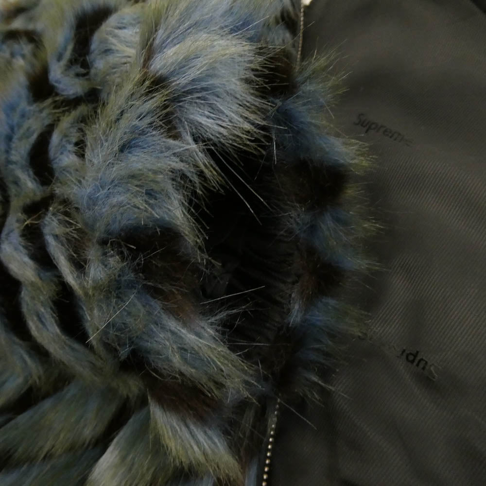 Supreme シュプリーム 25SS 2-tone windstopper faux fur jacket ウィンド ストッパー ファー ジャケット ブルー系 M【極上美品】【中古】